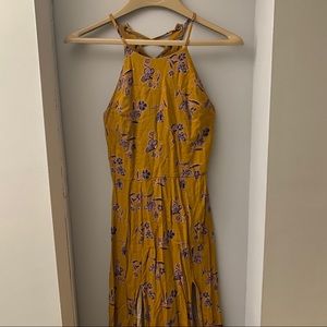 Floral Halter Maxi Dress